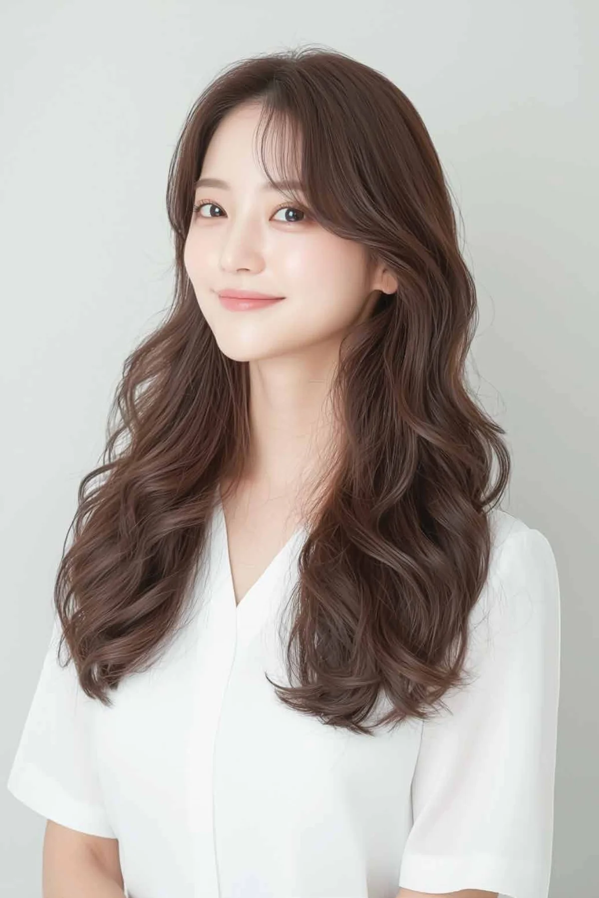 Woman with soft, healthy hair
